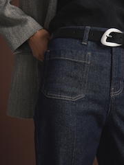 Rinse Patch Pocket Wide Leg Jeans - Image 4 of 6