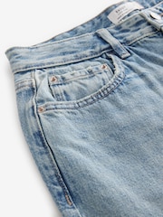Donkerblauw - Baggy jeans met wijde pijpen van 100% katoen - Image 6 of 7
