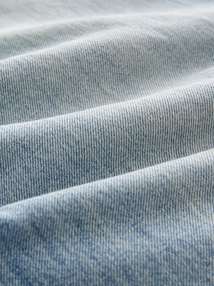 Donkerblauw - Baggy jeans met wijde pijpen van 100% katoen - Image 7 of 7