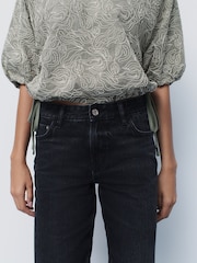 Noir - Ample Ample 100% Coton Jeans - Image 5 of 8