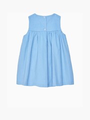 Trotters London Pink Little Cord Duck Smocked Pinafore Dress - Image 4 of 5