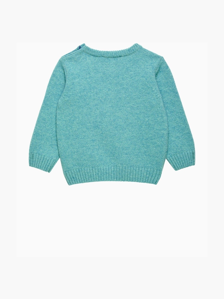 Trotters London Green Little Sea Sebastian Car Jumper - Image 2 of 3