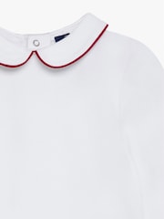 Trotters London Little Milo Piped White Bodysuit - Image 3 of 3