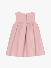 Trotters London Pink Little Cord Duck Smocked Pinafore Dress - Image 3 of 4