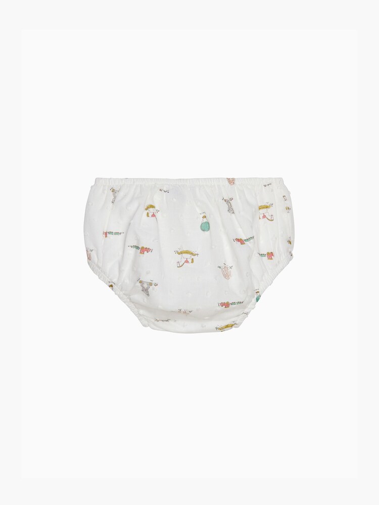 Trotters London Little Bunny & Friends Smocked White Dress - Image 5 of 5
