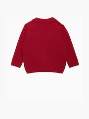 Trotters London Red Little Train Cardigan - Image 3 of 4