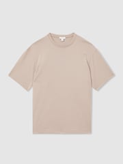 Reiss Cement Tate Oversized Garment Dye T-Shirt - Image 2 of 5