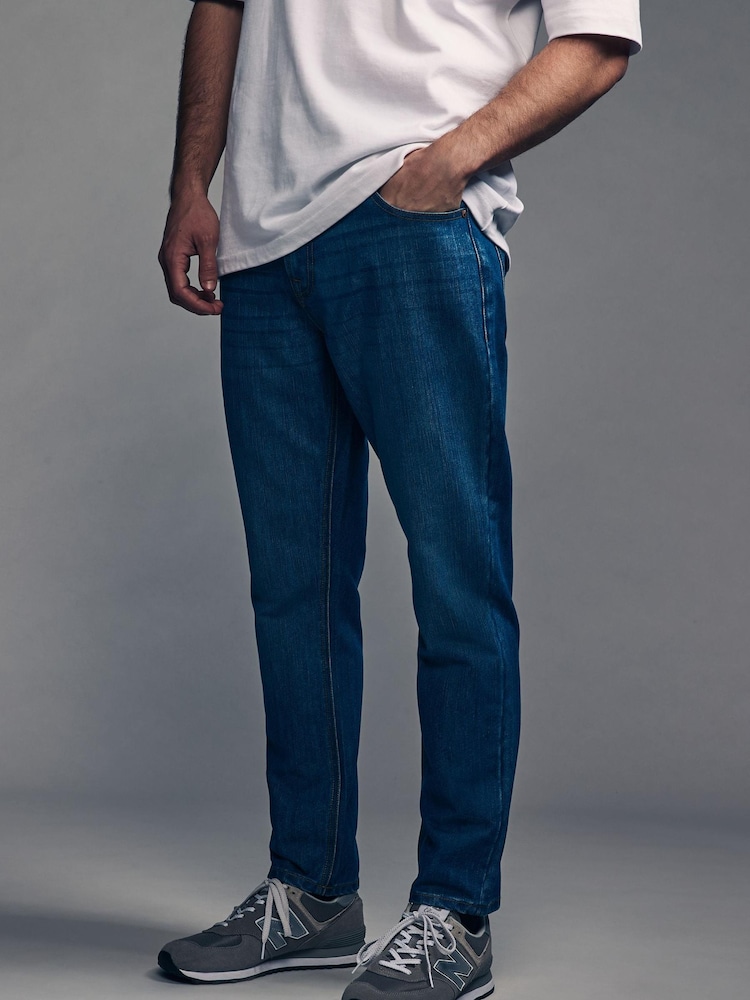Mid Blue Denim Slim Poly Jeans - Image 1 of 1