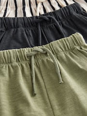 Khaki/Green Short Sleeve T-Shirts & Joggers Set 3 Pack (3mths-7yrs) - Image 10 of 10