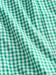 Green Zip Front Cotton Rich Gingham School Dress (3-14yrs) - Image 10 of 10