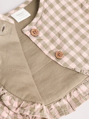 Green Gingham 3 Piece Baby Long Sleeve Bodysuit, Trousers & Gilet Set (0mths-2yrs) - Image 17 of 19