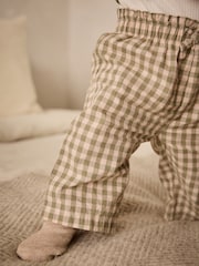 Green Gingham 3 Piece Baby Long Sleeve Bodysuit, Trousers & Gilet Set (0mths-2yrs) - Image 6 of 19