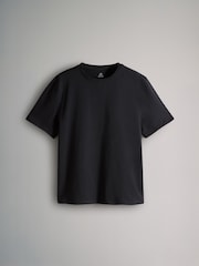 The Set Black/Berry Red/Taupe Brown/White/Stripe 5 Pack Relaxed Short Sleeve 100% Cotton T-Shirts - Image 10 of 13