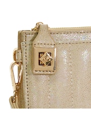 Dune London Gold Starlette Quilted Wristlet Pouch - Image 4 of 5