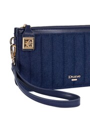 Dune London Blue Starlette Quilted Wristlet Pouch - Image 4 of 5