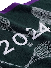 Christy Green and Purple Wimbledon 2024 Championship 100% Cotton Towel - Image 4 of 6