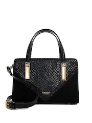 Dune London Black Chrome Dinkydenbeigh Mini Branded Handle Tote Bag - Image 1 of 5