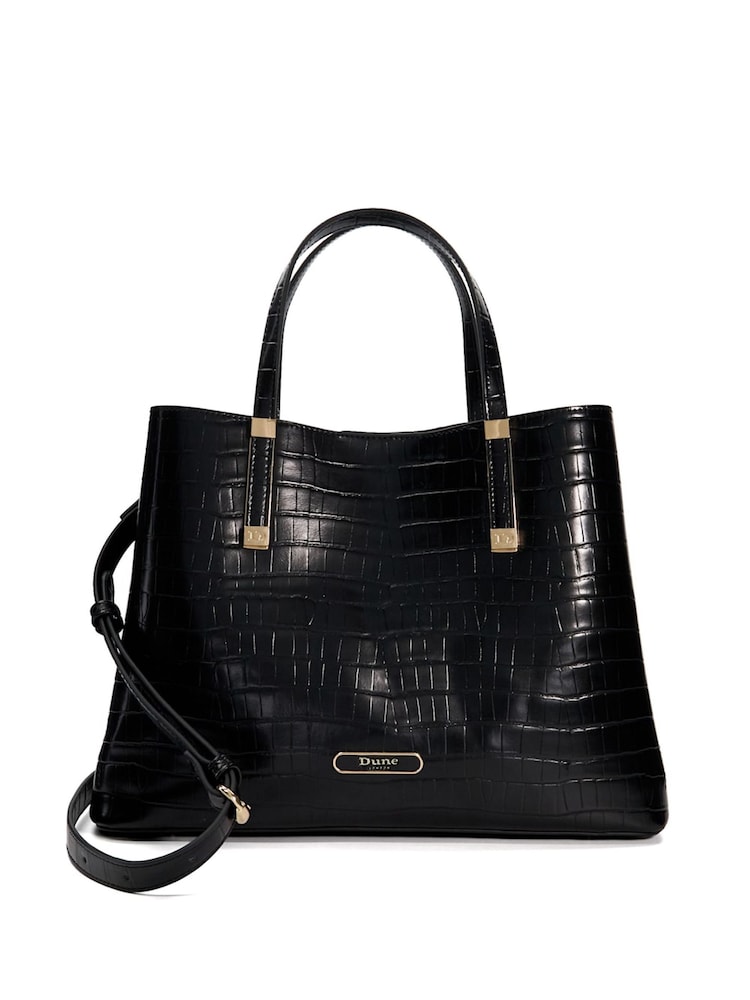 Schwarz - Dune London Dorry Große, ungefütterte Tote-Tasche - Bild 1 von 5 Schwarz - Dune London Dorry Große, ungefütterte Tote-Tasche - Bild 1 von 5