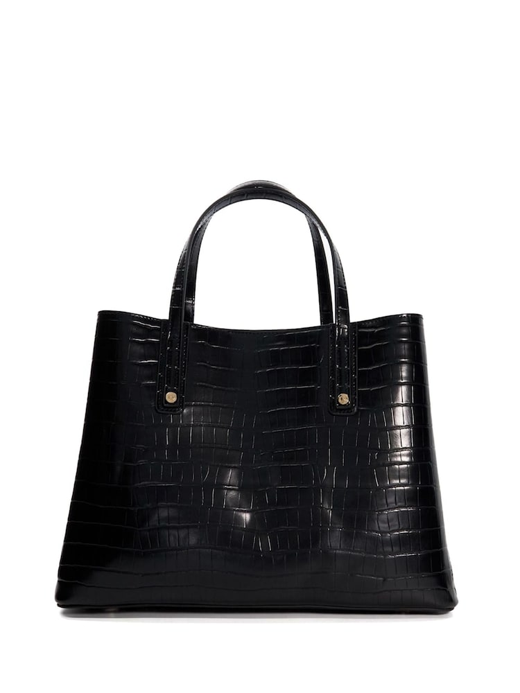Dune London Black Dorry Large Unlined Tote Bag - Image 3 of 5