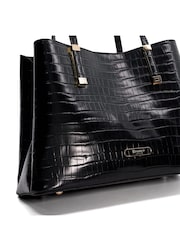 Dune London Black Dorry Large Unlined Tote Bag - Image 4 of 5