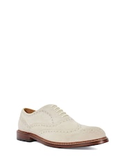 Dune London Cream Solihull Oxford Brogues - Image 2 of 6