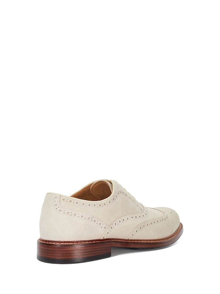 Dune London Cream Solihull Oxford Brogues - Image 3 of 6