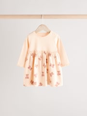 Pink/White Bear Print Baby Cotton Jersey Dresses 2 Pack (0mths-2yrs) - Image 6 of 12