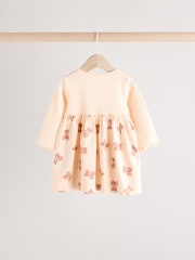 Pink/White Bear Print Baby Cotton Jersey Dresses 2 Pack (0mths-2yrs) - Image 7 of 12