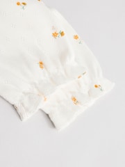 Oker z likom - dojenček Pinafore dolg rokav; z dolgimi rokavi bodi & hlačne nogavice Set (0mths-2yrs) - Slika 8 iz 10