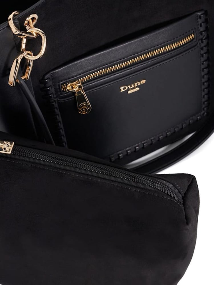 Dune London Black Duckie Medium Bucket Bag - Image 5 of 5