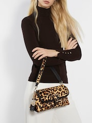 Dune London Animal Chelsea Pillow Leather Shoulder Bag - Image 5 of 5