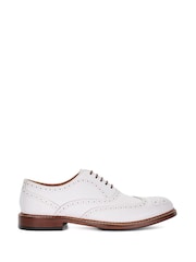 Dune London White Solihull Oxford Brogues - Image 4 of 6