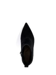 Dune London Black Standard Fit Obsessively Mid Set Back Point Heeled Ankle Boots - Image 4 of 5