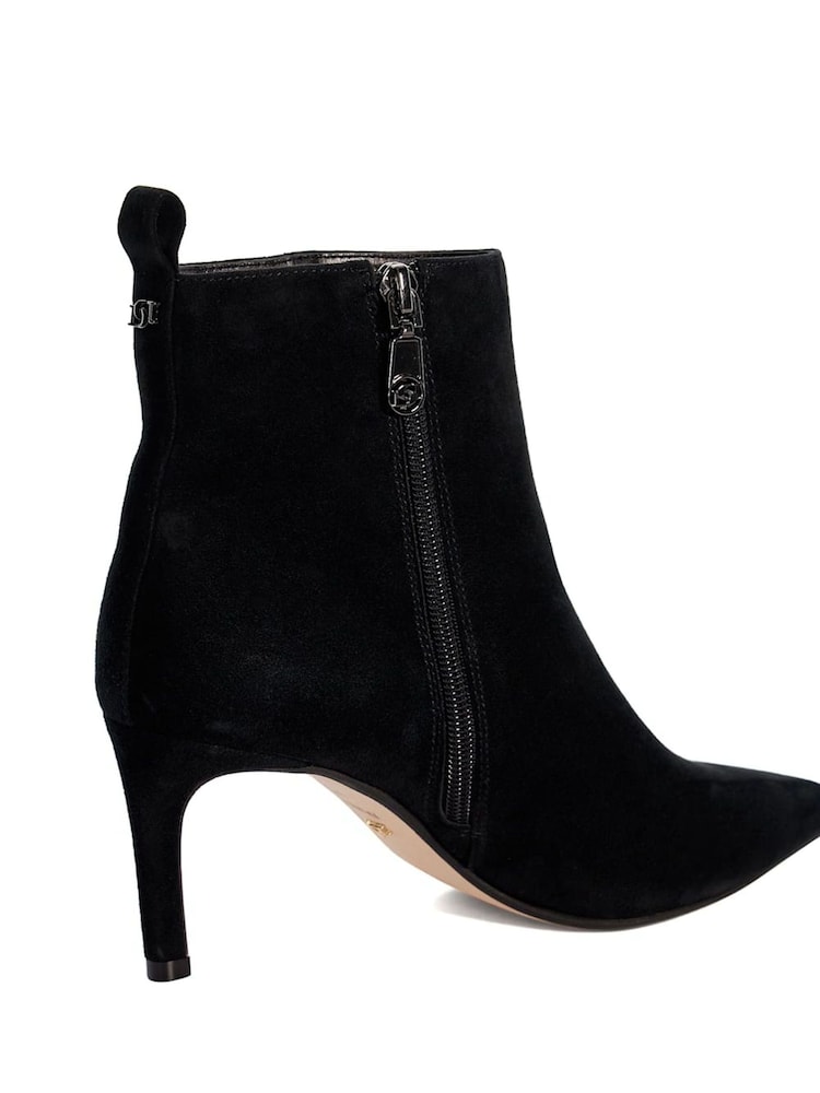 Dune London Black Standard Fit Obsessively Mid Set Back Point Heeled Ankle Boots - Image 5 of 5