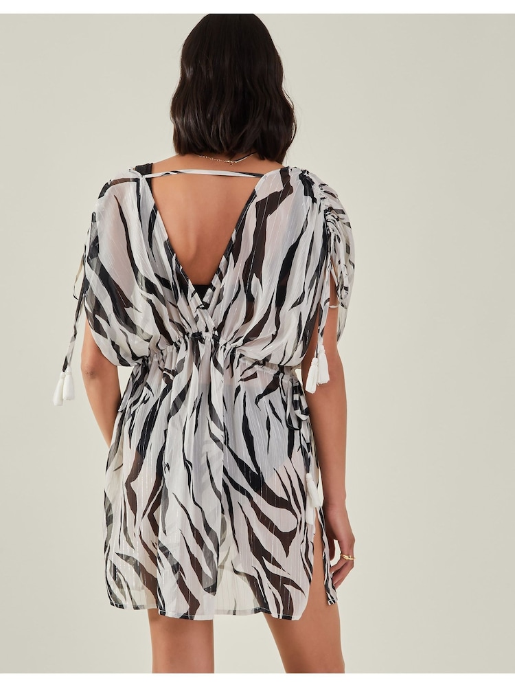 Accessorize – Kaftan mit Zebramuster - Bild 2 von 4 Accessorize – Kaftan mit Zebramuster - Bild 2 von 4
