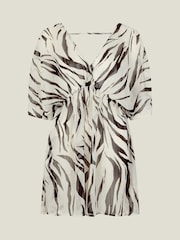 Accessorize Natural Zebra Print Kaftan - Image 4 of 4
