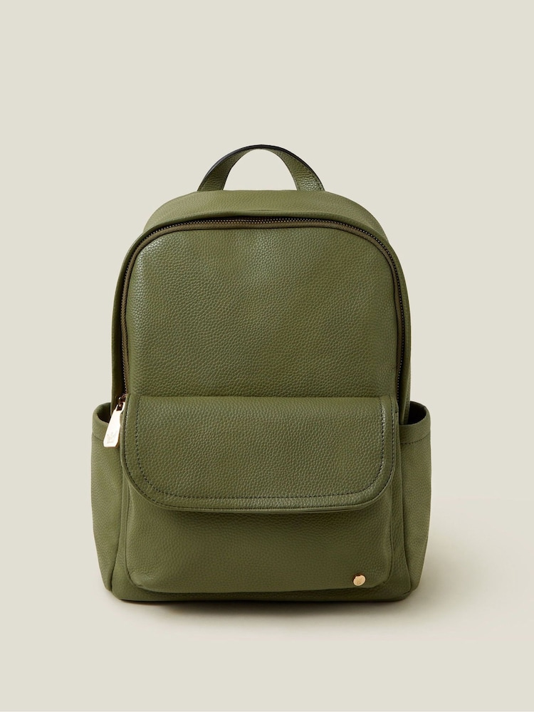 Accessorize Green Front Flap Backpack - Image 1 of 2 Accessorize Green Front Flap Backpack - Image 1 of 2