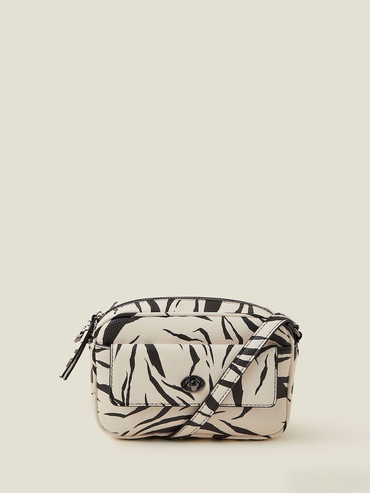 Accessorize Black Small Twist Lock Crossbody Bag - Image 1 of 4