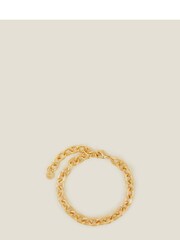Accessorize Gold Plated 14ct Chunky Curb Chain Bracelet - Image 1 of 3