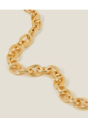 Accessorize Gold Plated 14ct Chunky Curb Chain Bracelet - Image 2 of 3
