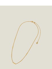 Accessorize Gold Plated 14ct Diamond Shape Station Necklace - Image 2 of 3