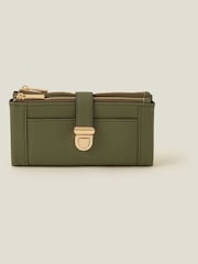 Accessorize Green Push Lock Wallet - Image 1 of 3
