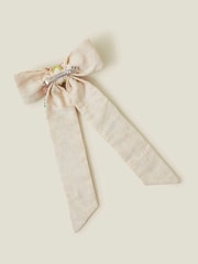 Accessorize Beaded Hair 100% Cotton Bow - Bild 2 von 3