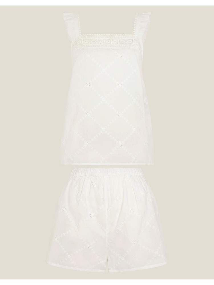 Accessorize Пижамный комплект из бродери 100% хлопка - Image 4 of 4