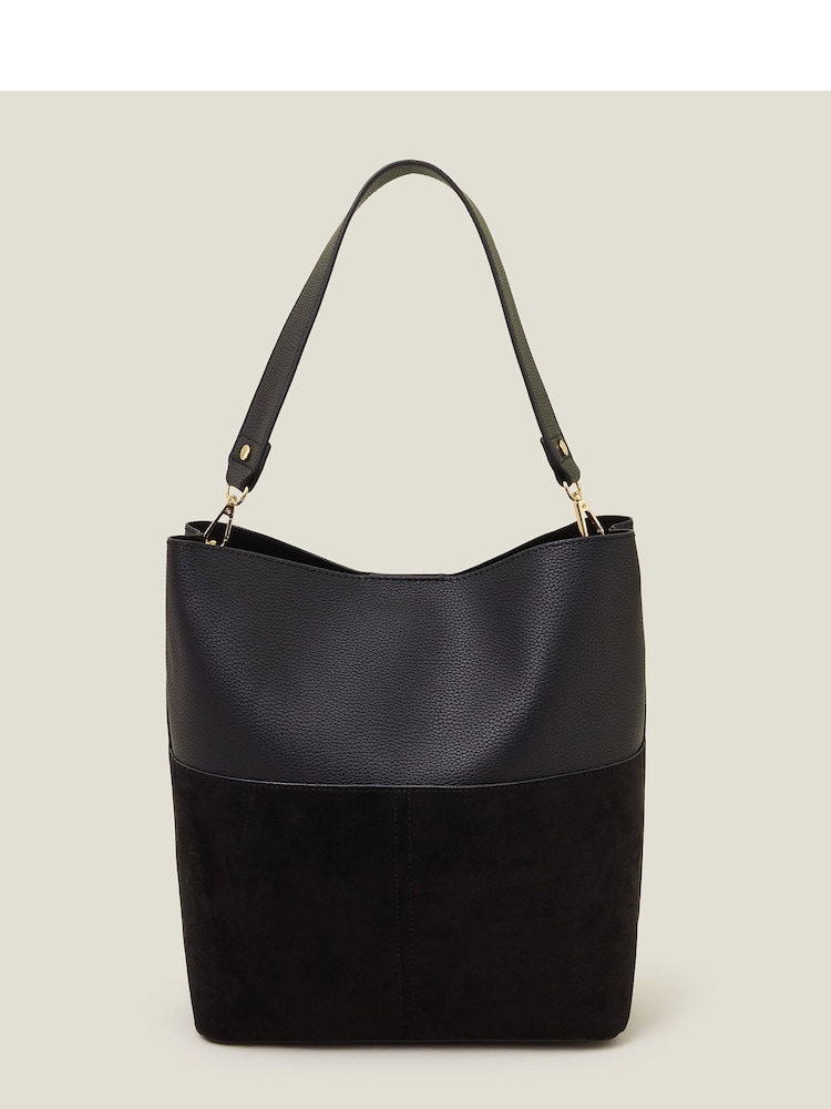 Accessorize Black Bucket Shoulder Bag - Image 1 of 4