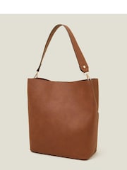 Accessorize Brown Bucket Shoulder Bag - Image 2 of 4
