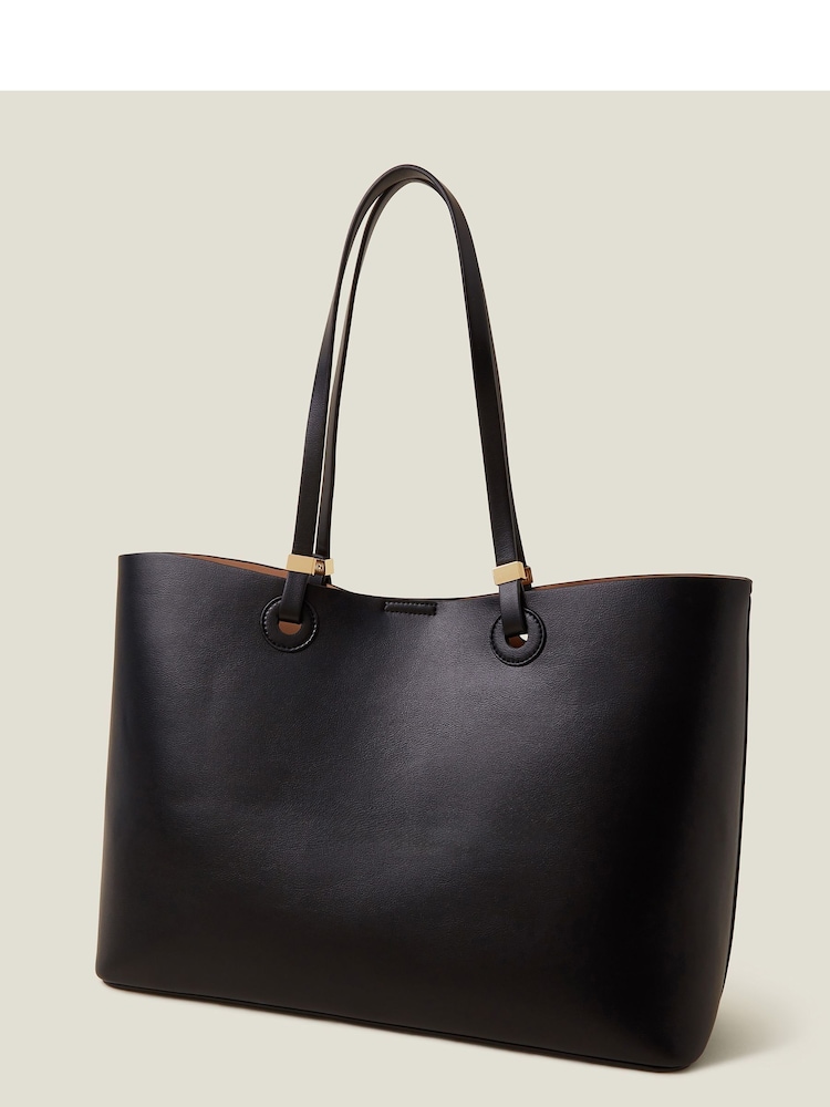 حقيبة يد كبيرة مزينة بقطع معدنية تصميم Tote من Accessorize - صورة 2 من 4