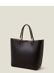 Accessorize Black Metal Detail Handheld Bag - Image 2 of 4