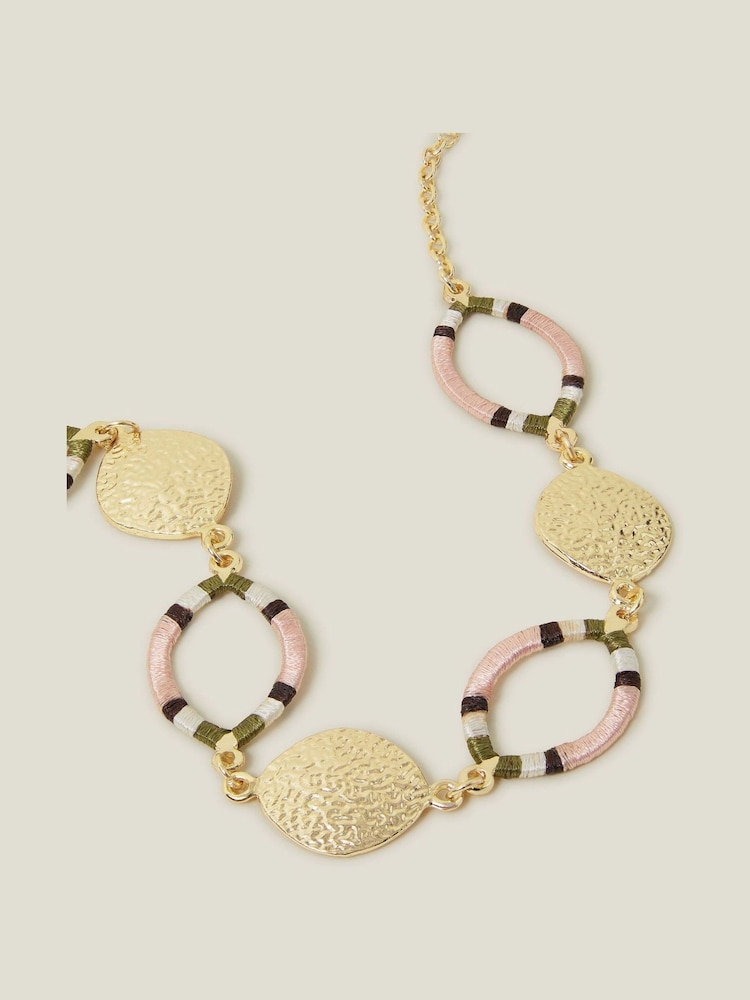 قلادة ملفوفة بخيط مخطط من Accessorize - صورة 1 من 3