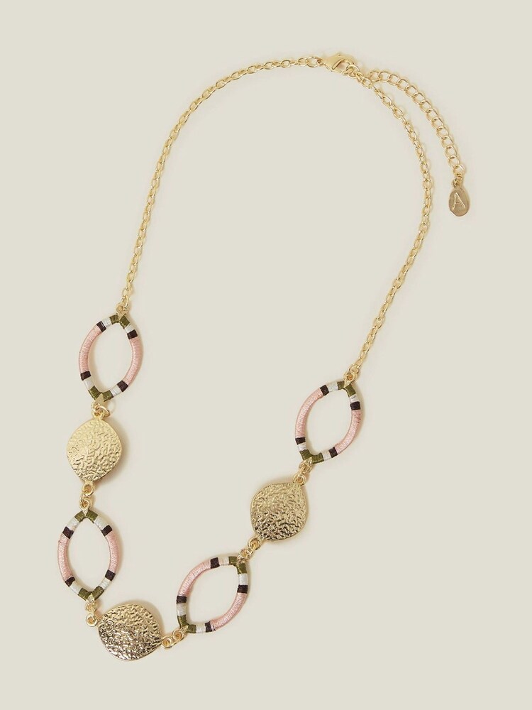 قلادة ملفوفة بخيط مخطط من Accessorize - صورة 2 من 3